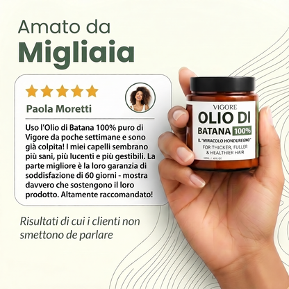Olio di Batana Puro — Crescita Capelli Naturale
