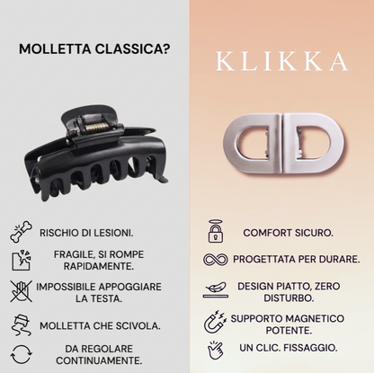 Pinza per capelli magnetica